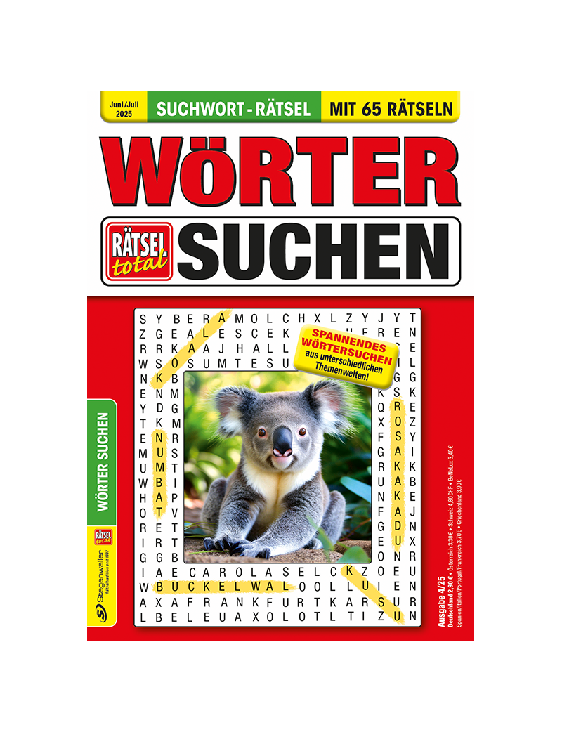 Rätsel total Wörter Suchen 4/25