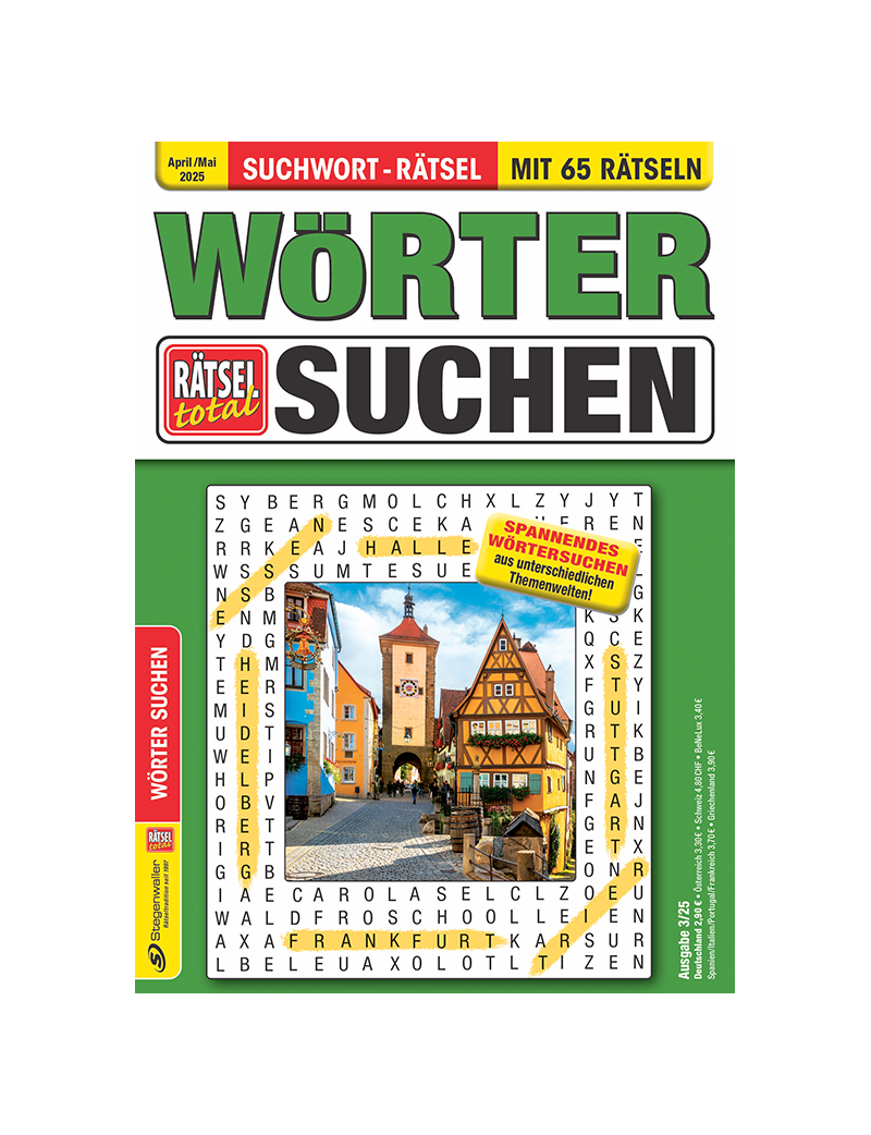 Rätsel total Wörter Suchen 3/25