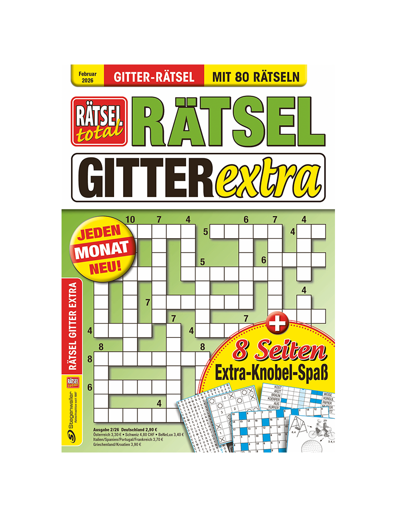 Rätsel total Rätsel Gitter Extra 2/26