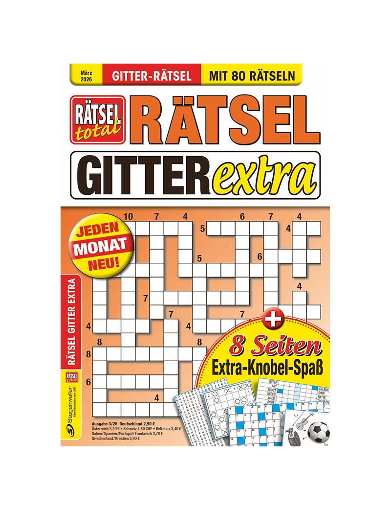 Rätsel total Rätsel Gitter Extra 3/26
