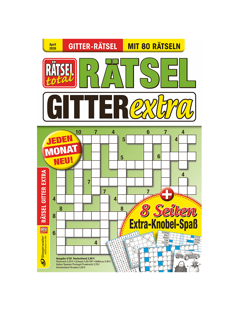 Rätsel total Rätsel Gitter Extra 4/26