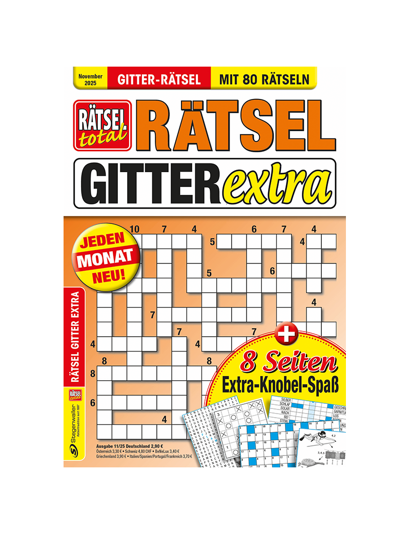 Rätsel total Rätsel Gitter Extra 11/25