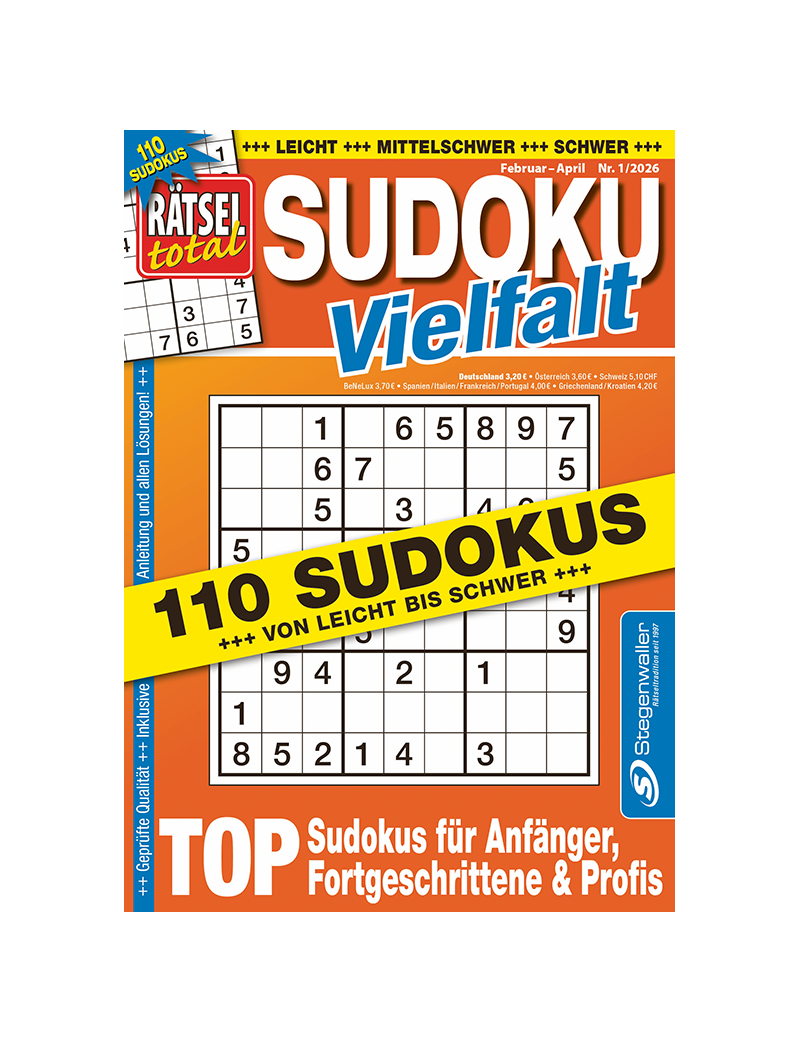 Rätsel total Sudoku Vielfalt 1/26