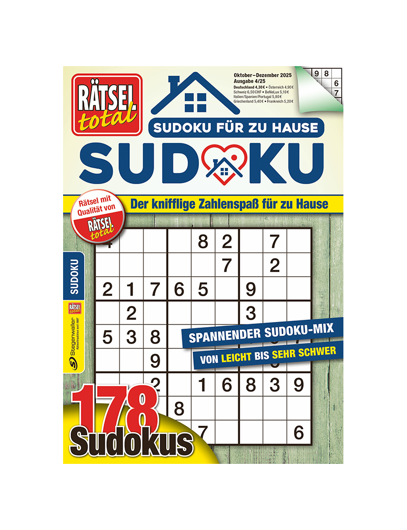 Rätsel total Sudoku für zu Hause 4/25
