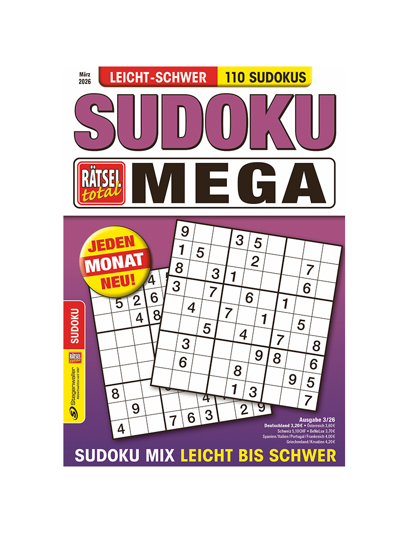 Rätsel total Sudoku Mega 3/26