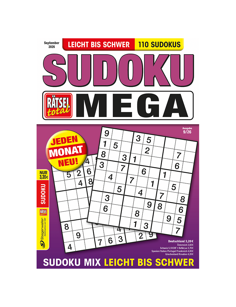 Rätsel total Sudoku Mega 9/26