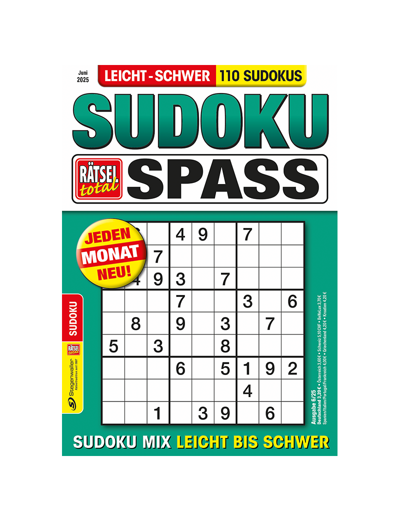 Rätsel total Sudoku Spass 6/25