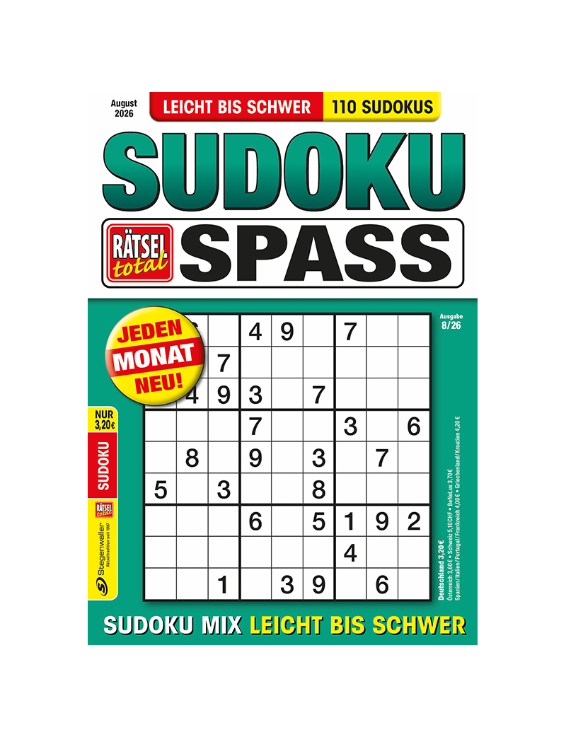 Rätsel total Sudoku Spass 8/26