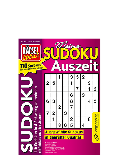 Rätsel total - Meine Sudoku Auszeit 2/24