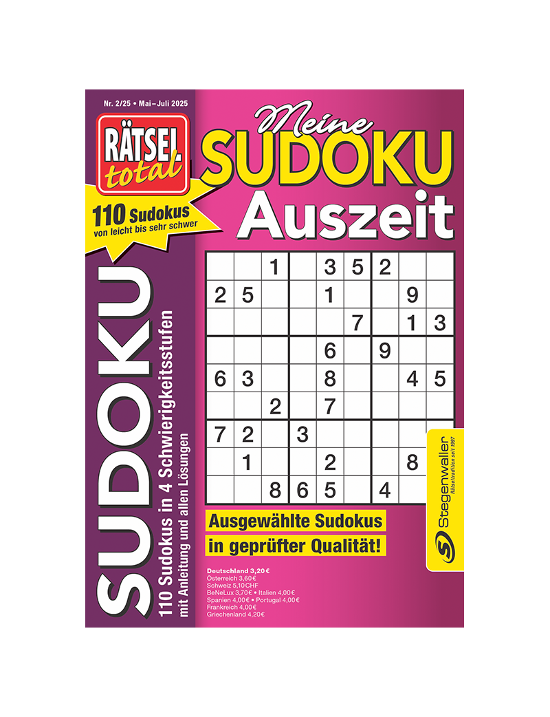 Rätsel total Meine Sudoku Auszeit 2/25
