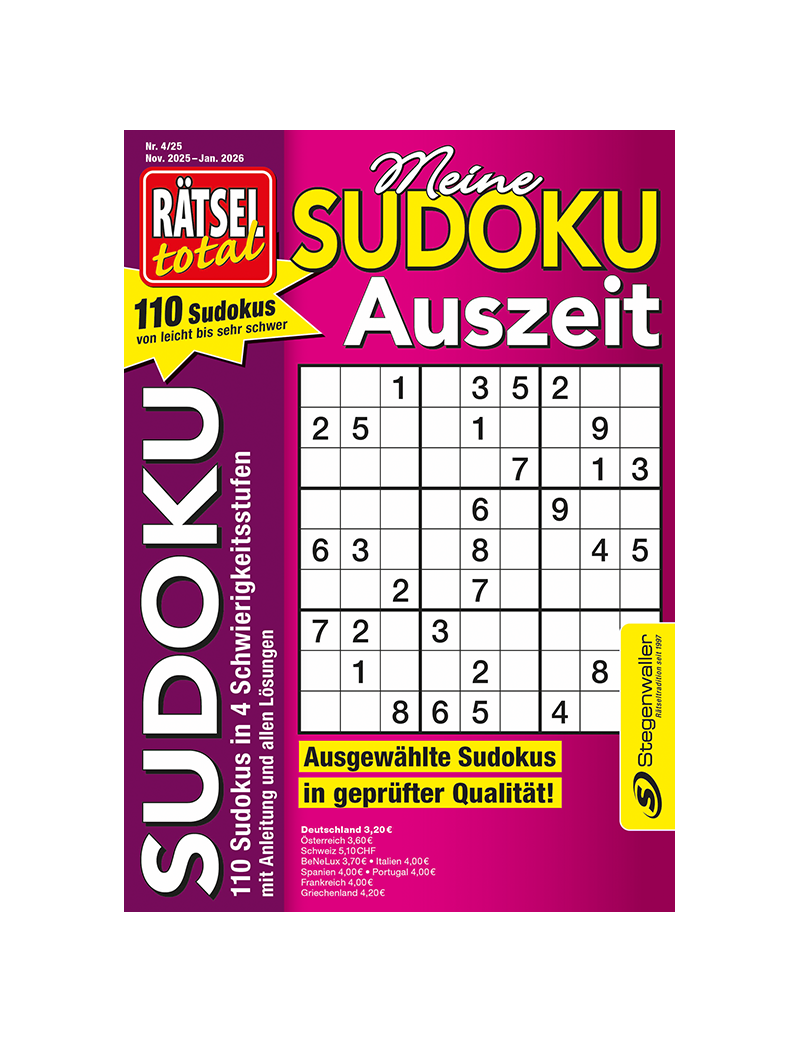 Rätsel total Meine Sudoku Auszeit 4/25