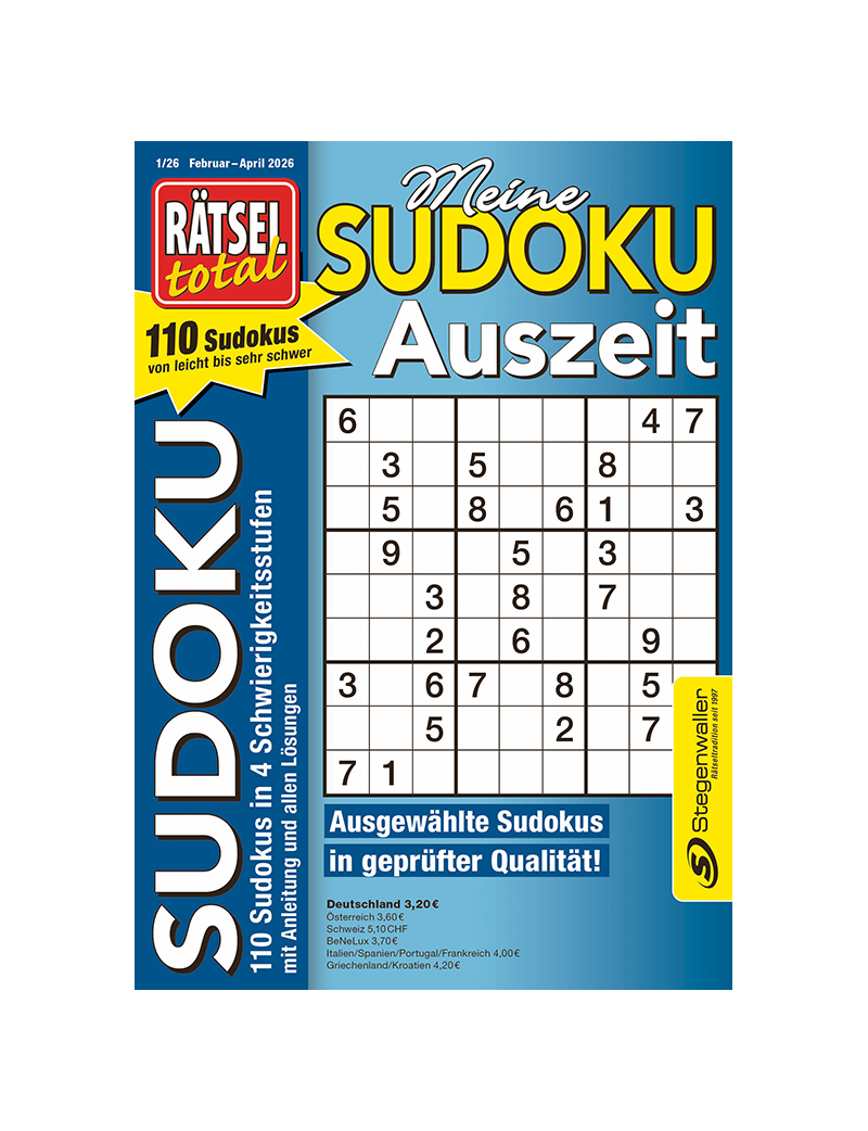Rätsel total Meine Sudoku Auszeit 1/26