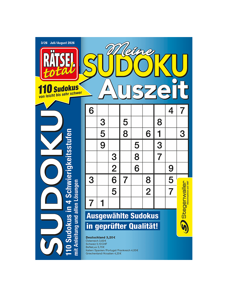 Rätsel total Meine Sudoku Auszeit 3/26