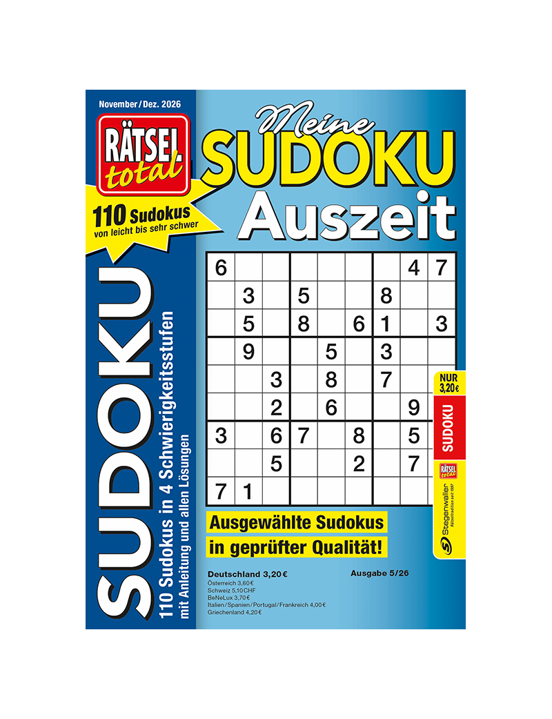 Rätsel total Meine Sudoku Auszeit 5/26