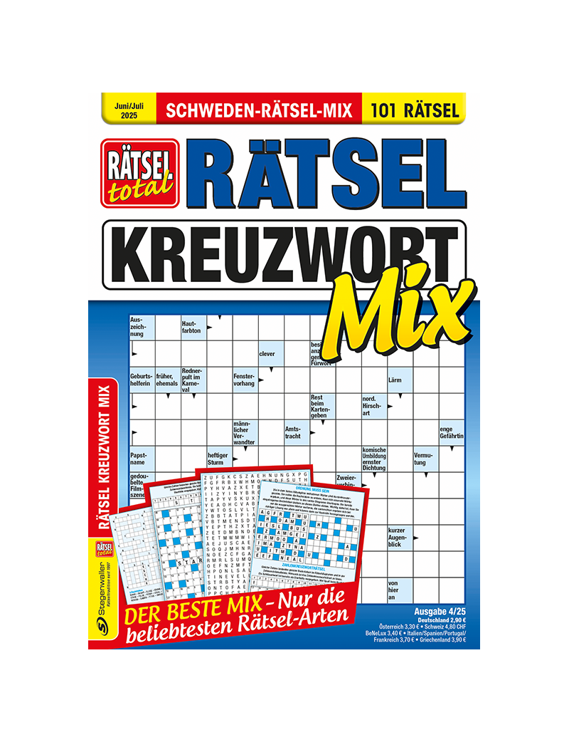 Rätsel total Rätsel Kreuzwort Mix 4/25
