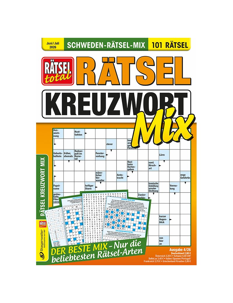 Rätsel total Rätsel Kreuzwort Mix 4/26