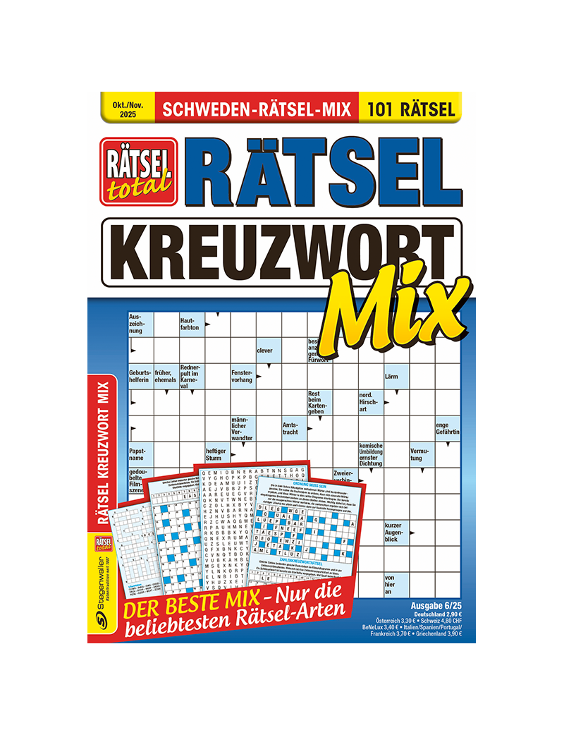 Rätsel total Rätsel Kreuzwort Mix 6/25