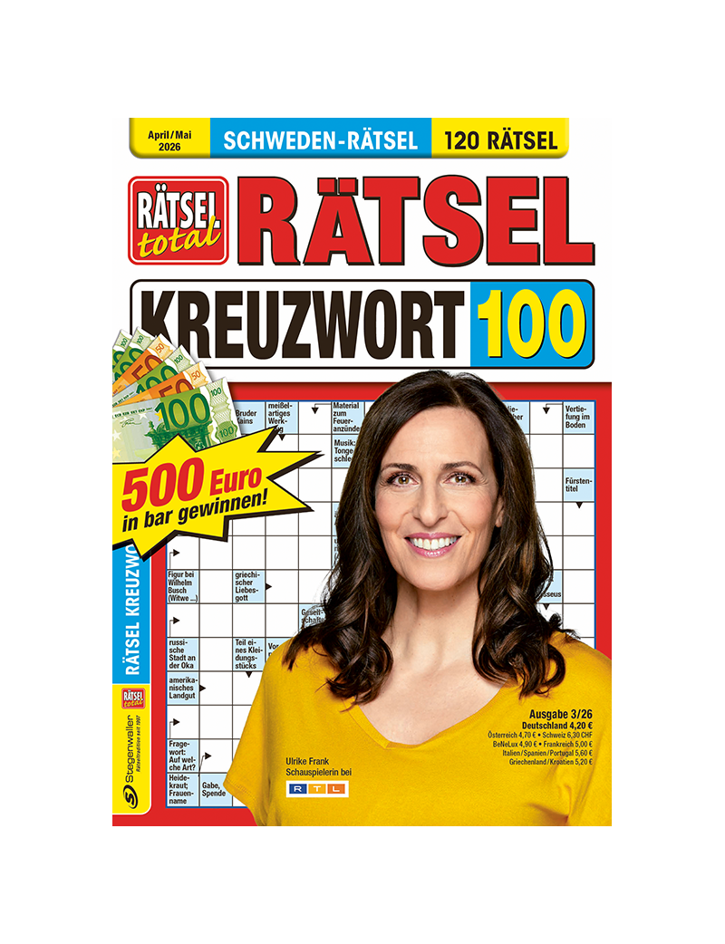 Rätsel total Rätsel Kreuzwort 100 3/26