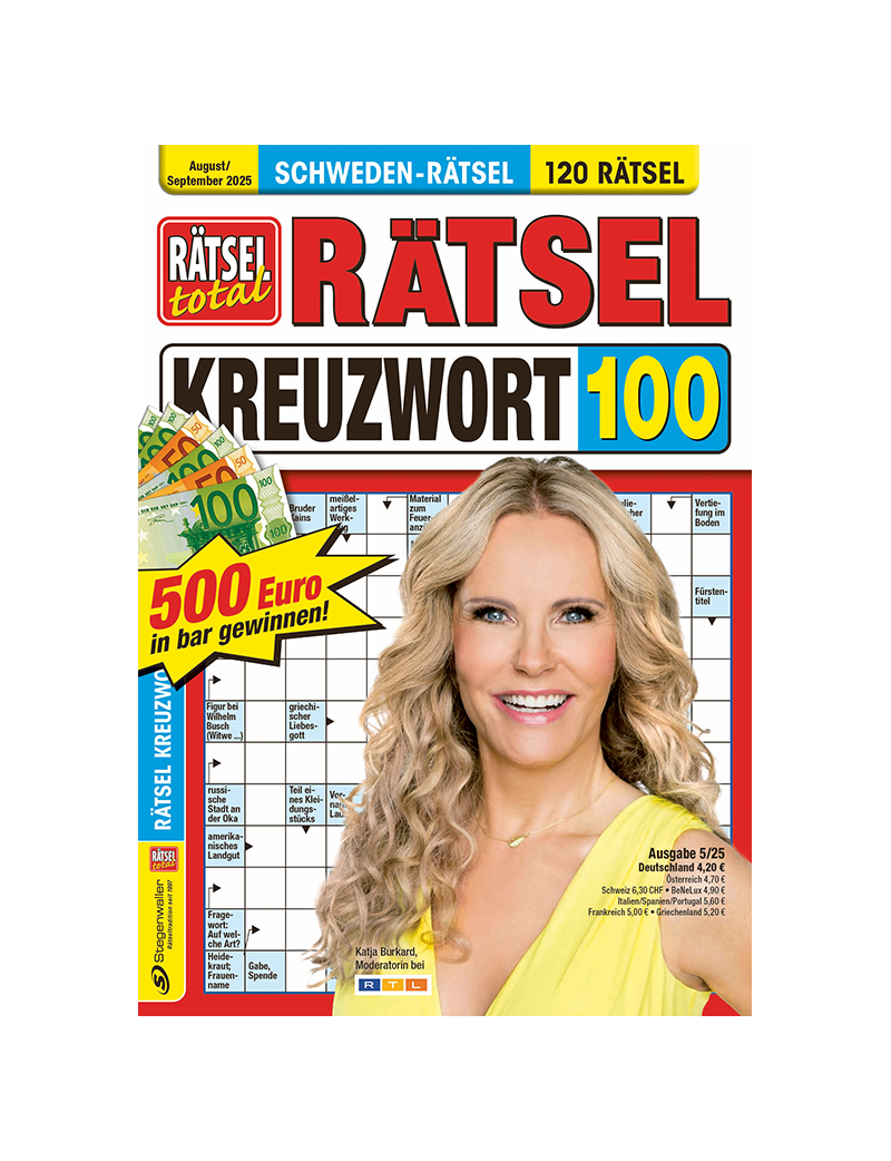 Rätsel total Rätsel Kreuzwort 100 5/25