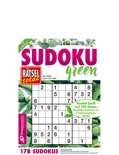 Rätsel total - Sudoku green 2/24
