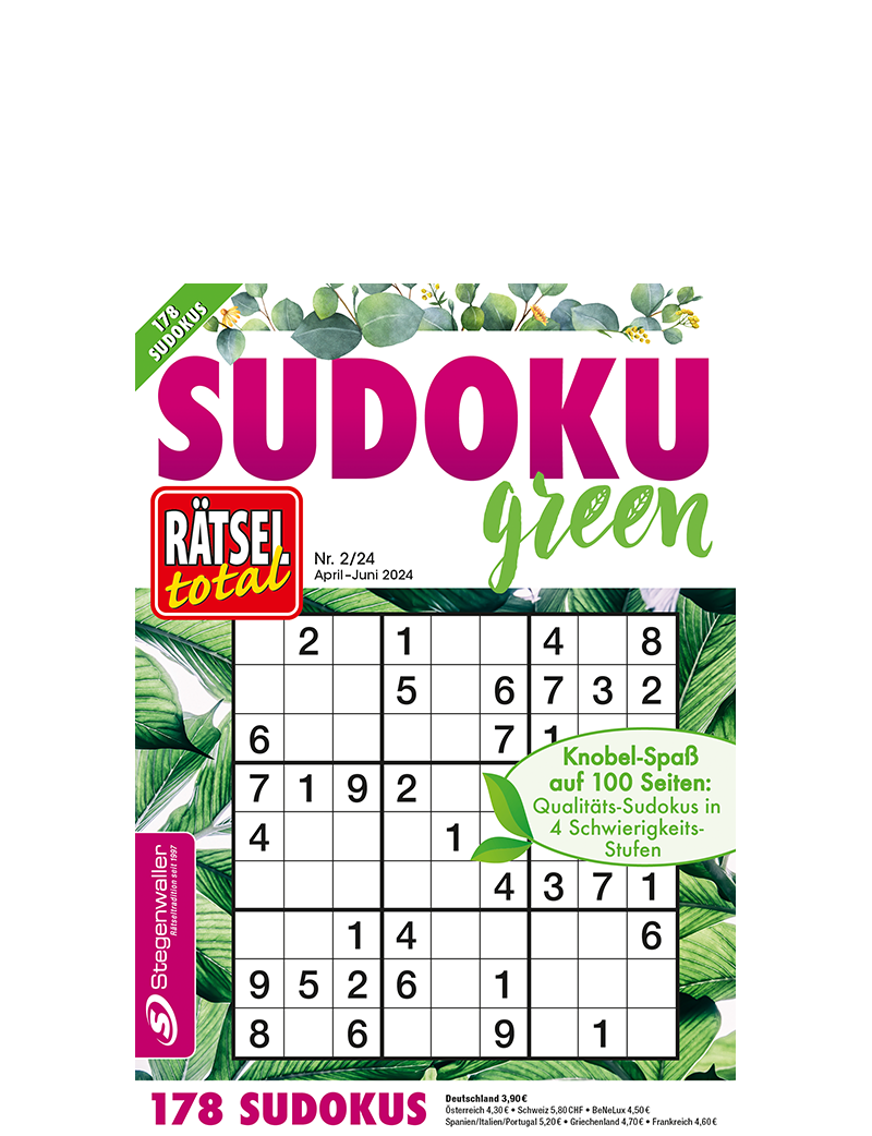 Rätsel total - Sudoku green 2/24