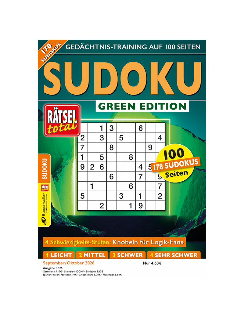 Rätsel total Sudoku Green Edition 5/26