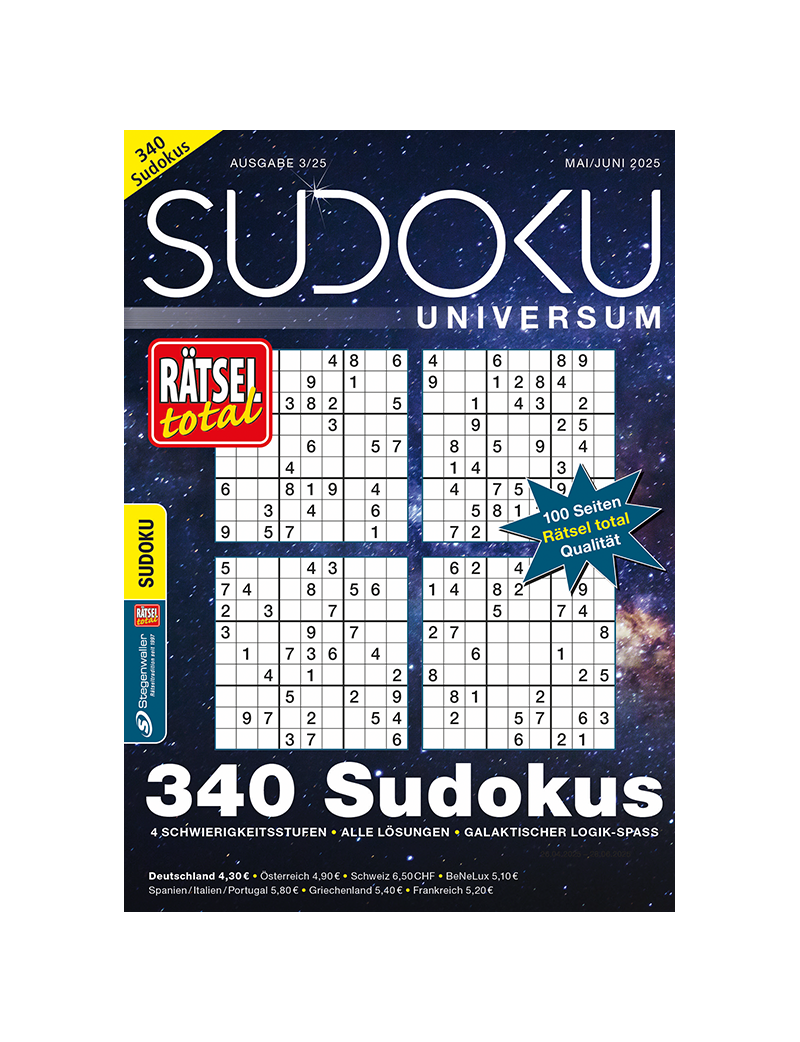 Rätsel total Sudoku Universum 3/25
