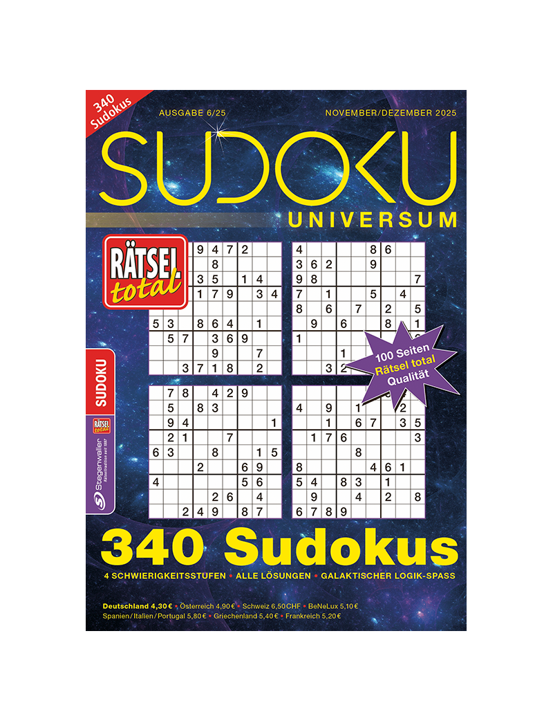 Rätsel total Sudoku Universum 6/25
