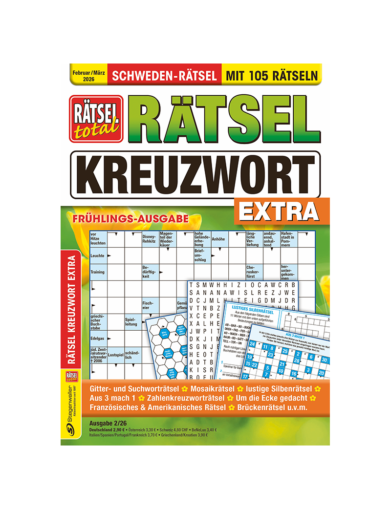 Rätsel total Rätsel Kreuzwort Extra 2/26