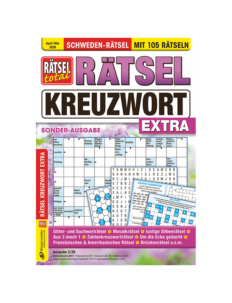 Rätsel total Rätsel Kreuzwort Extra 3/26