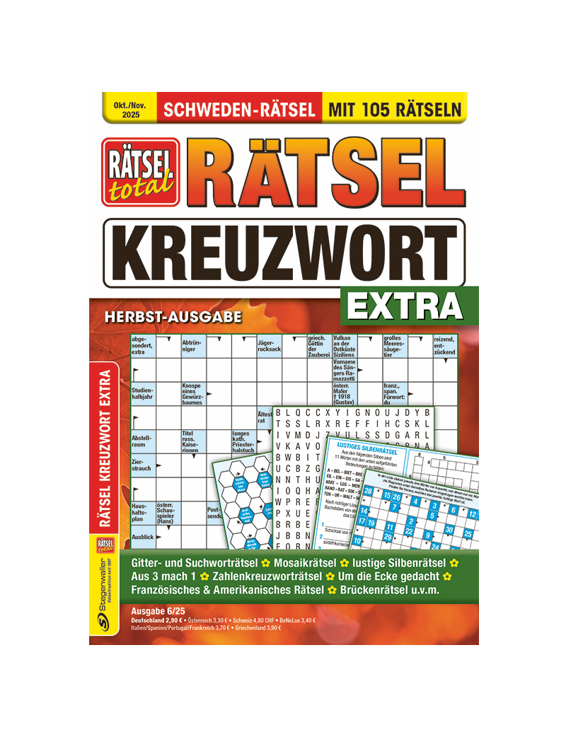 Rätsel total Rätsel Kreuzwort Extra 6/25