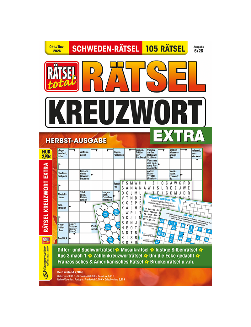 Rätsel total Rätsel Kreuzwort Extra 6/26