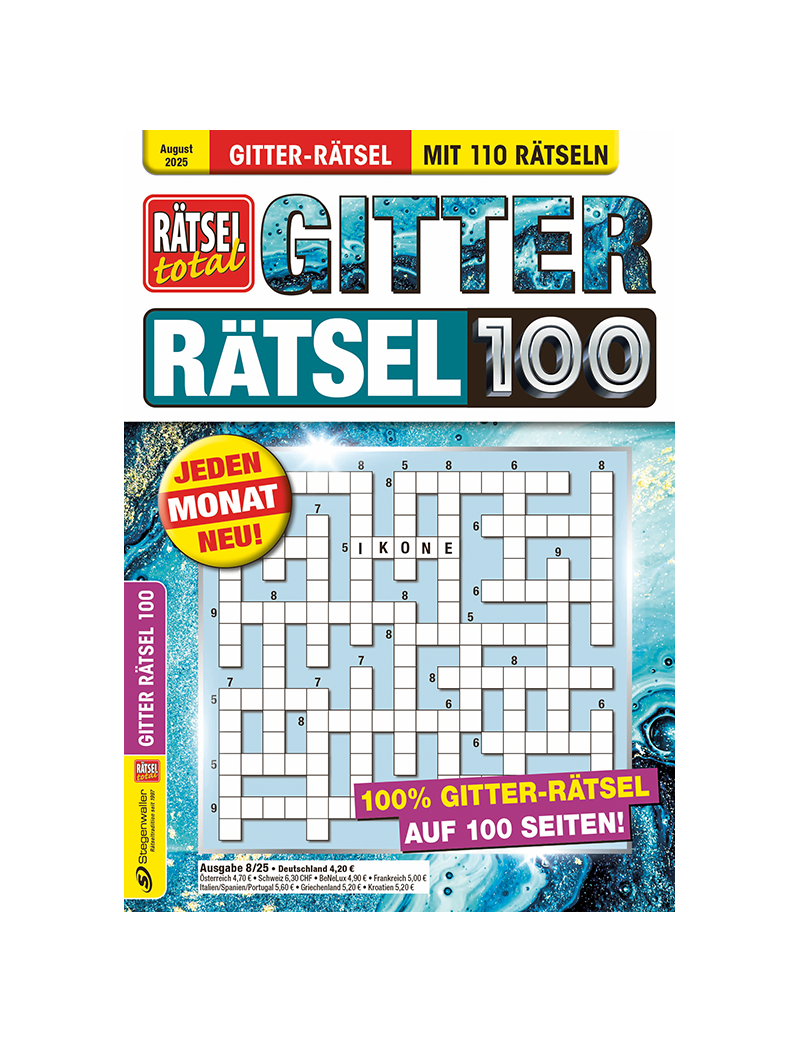 Rätsel total Gitterrätsel 100 8/25