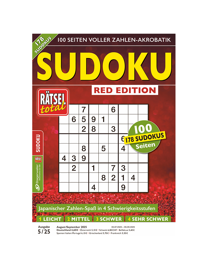 Rätsel total Sudoku Red Edition 5/25
