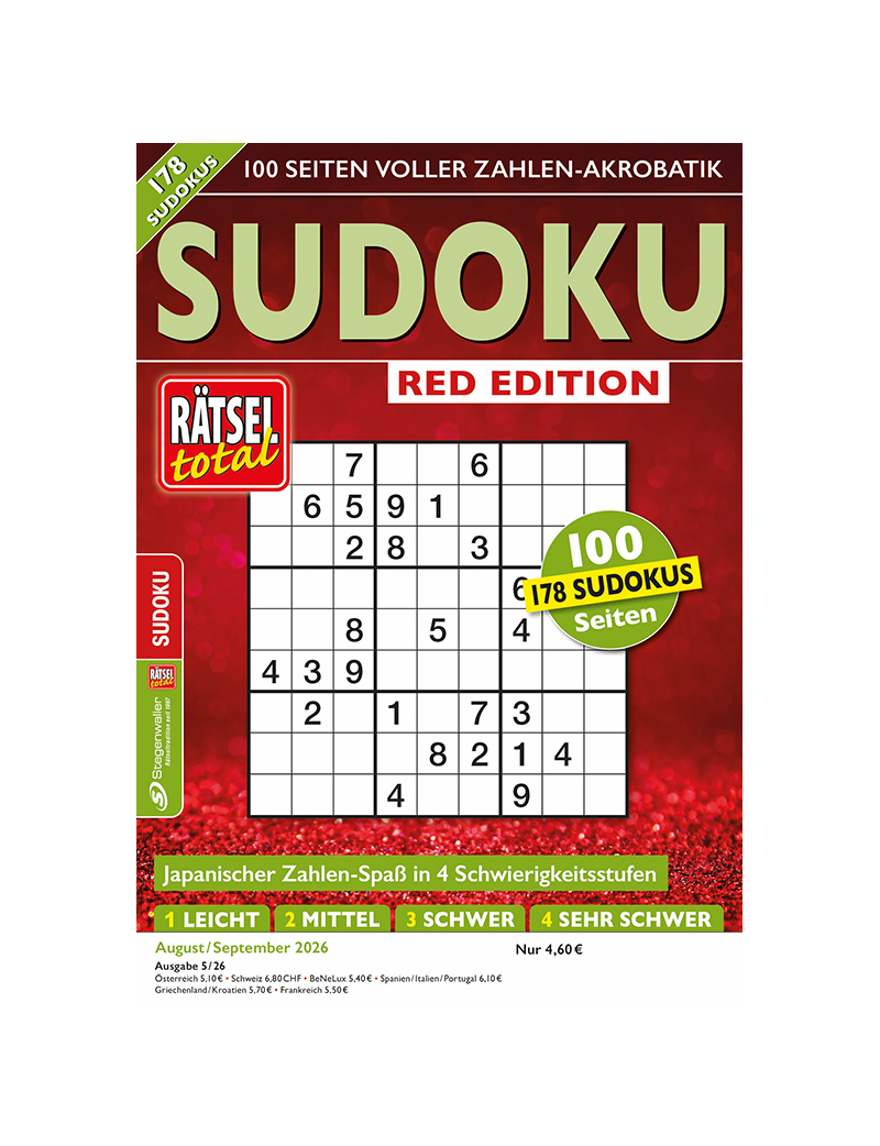 Rätsel total Sudoku Red Edition 5/26