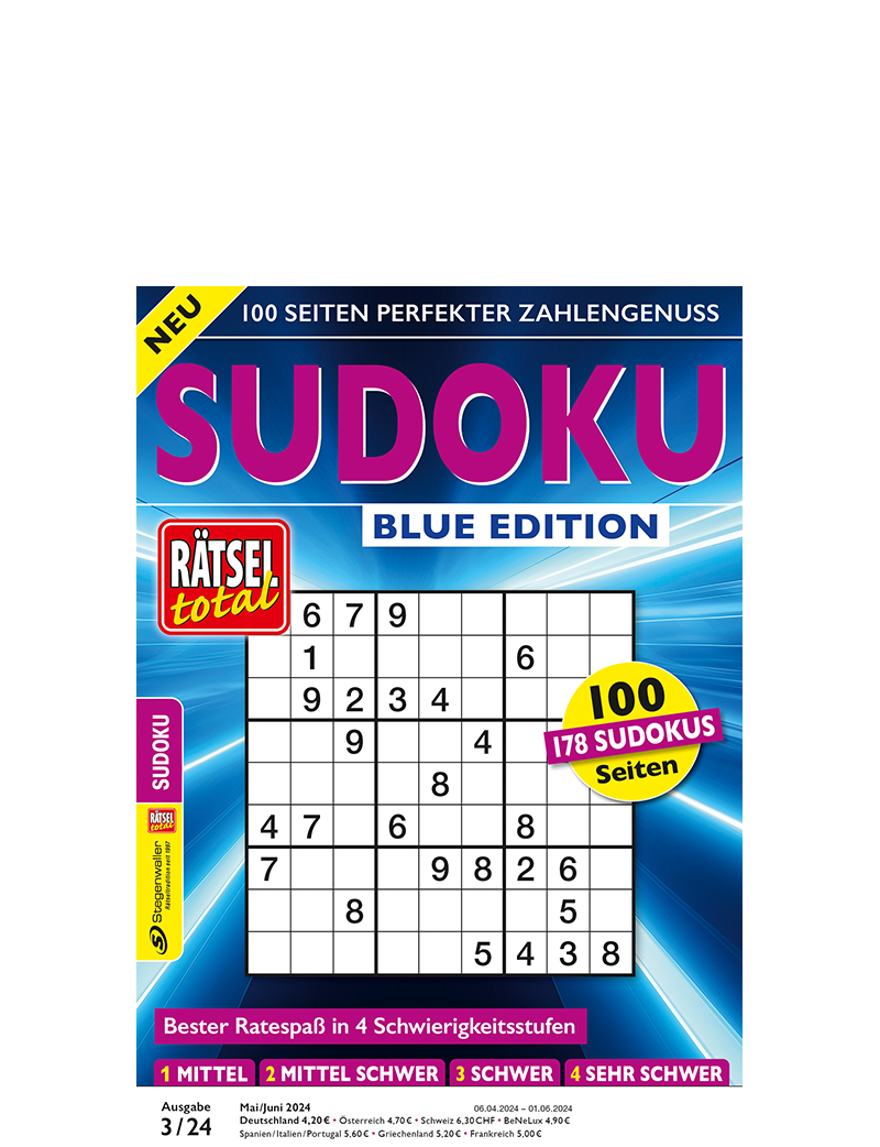Rätsel total - Sudoku Blue Edition 3/24