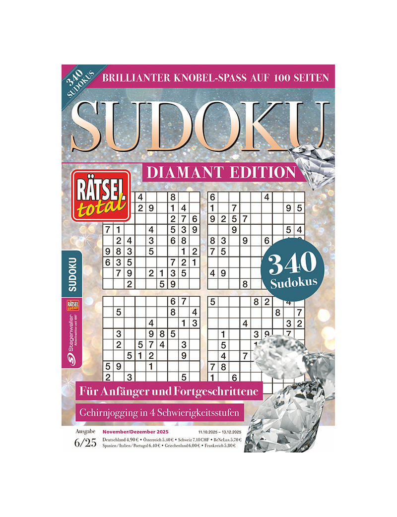 Rätsel total Sudoku Diamant Edition 6/25