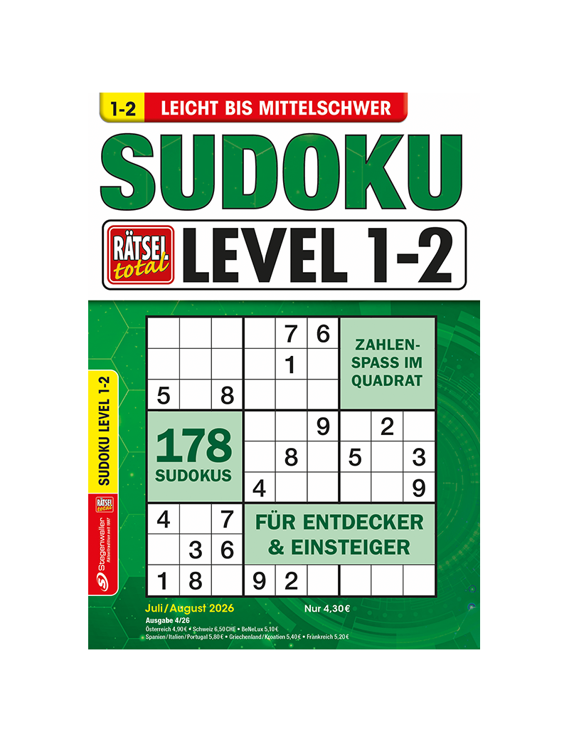 Rätsel total Sudoku Level 1-2 4/26