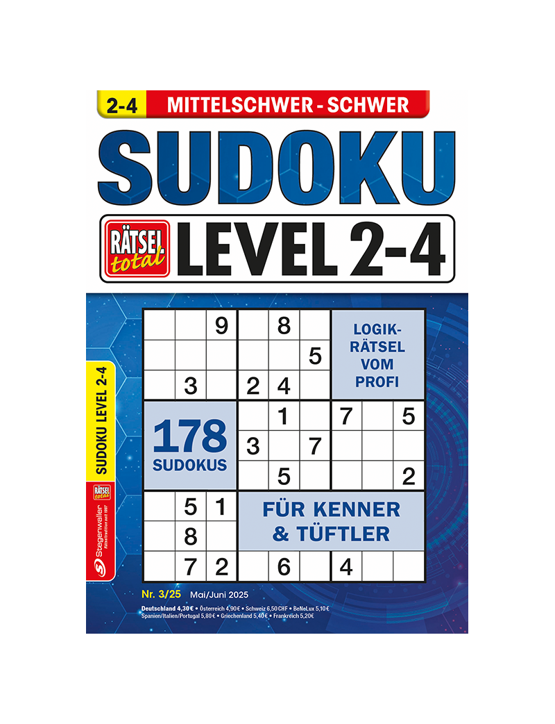 Rätsel total Sudoku Level 2-4 3/25
