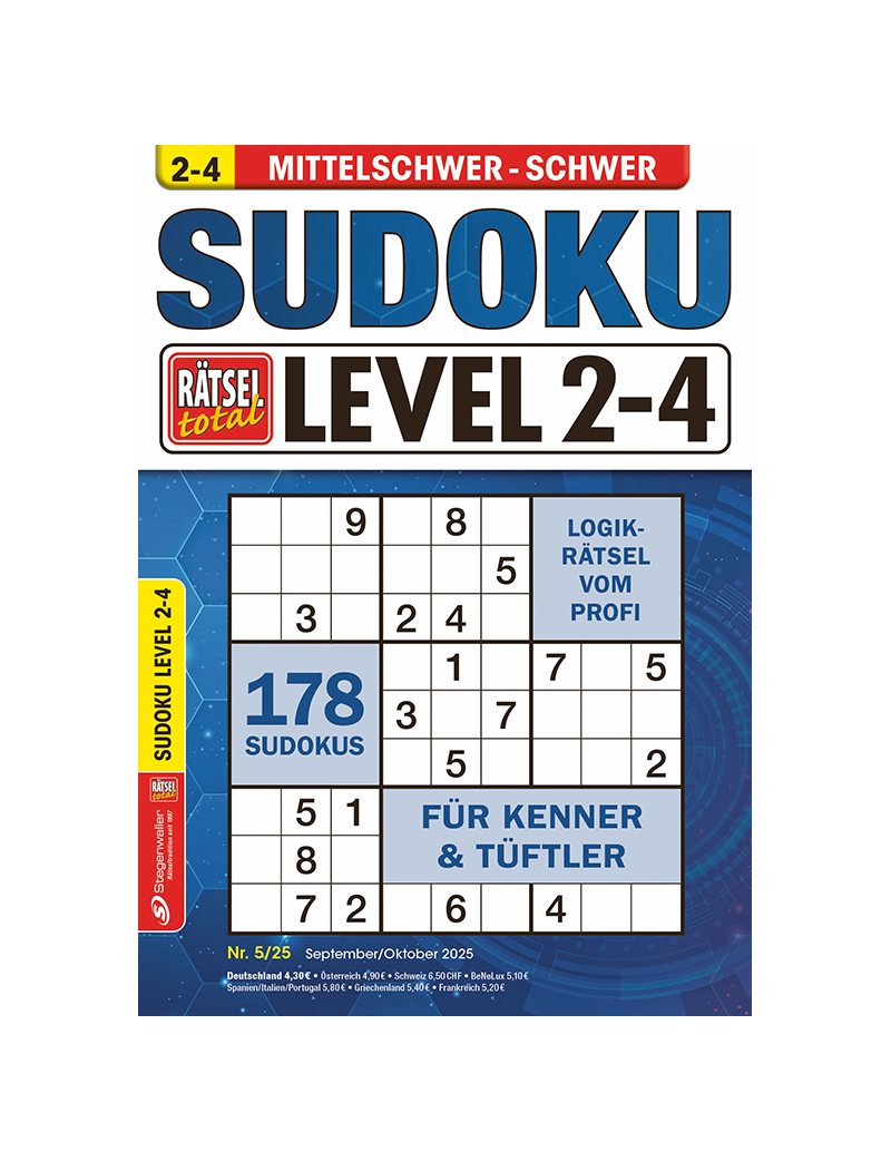 Rätsel total Sudoku Level 2-4 5/25