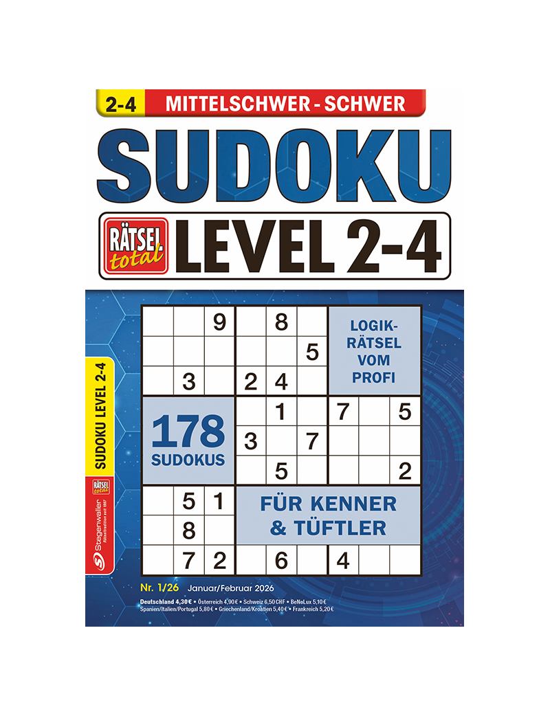 Rätsel total Sudoku Level 2-4 1/26