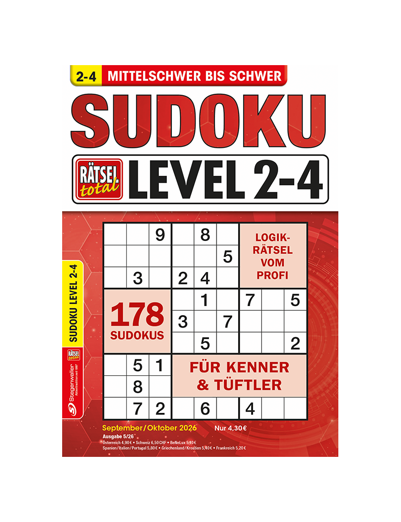 Rätsel total Sudoku Level 2-4 5/26