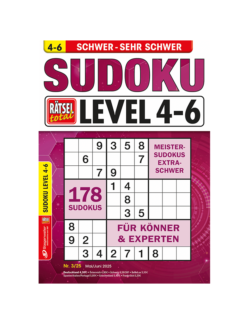 Rätsel total Sudoku Level 4-6 3/25