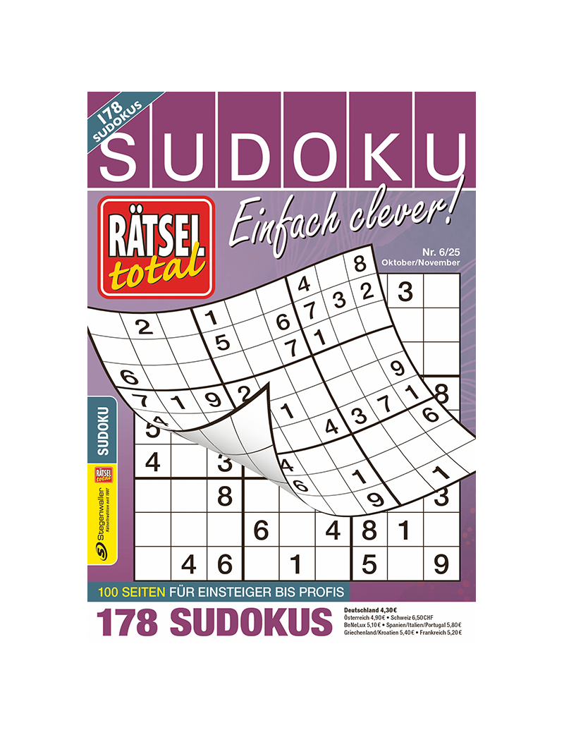 Rätsel total Sudoku Einfach clever! 6/25