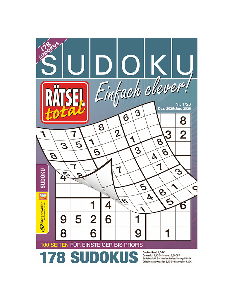 Rätsel total Sudoku Einfach clever! 1/26