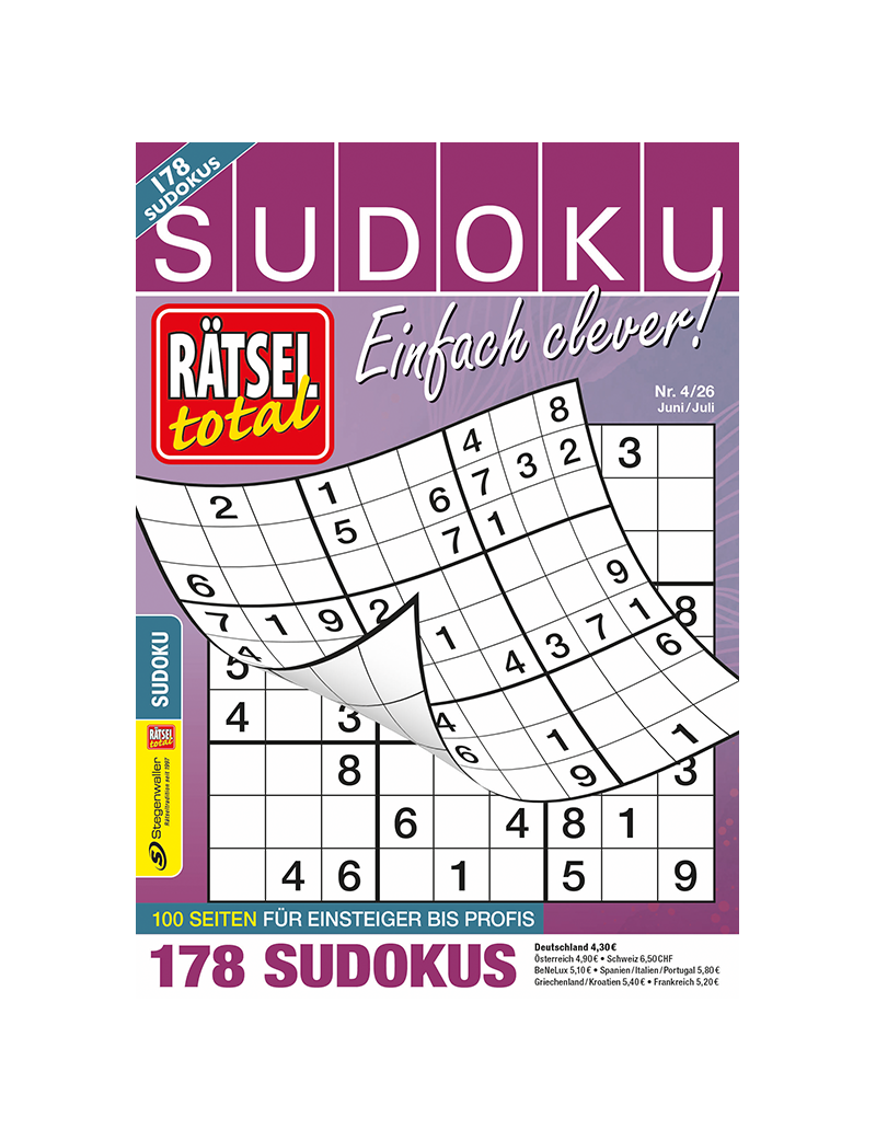 Rätsel total Sudoku Einfach clever! 4/26