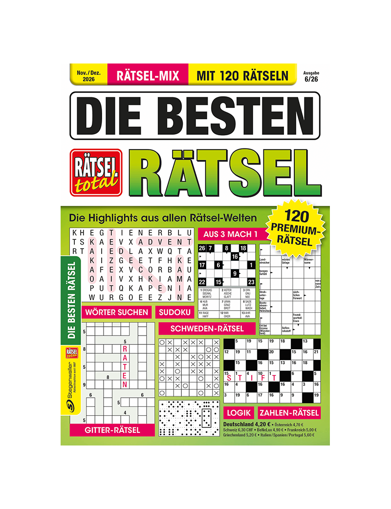 Rätsel total Die besten Rätsel 6/26