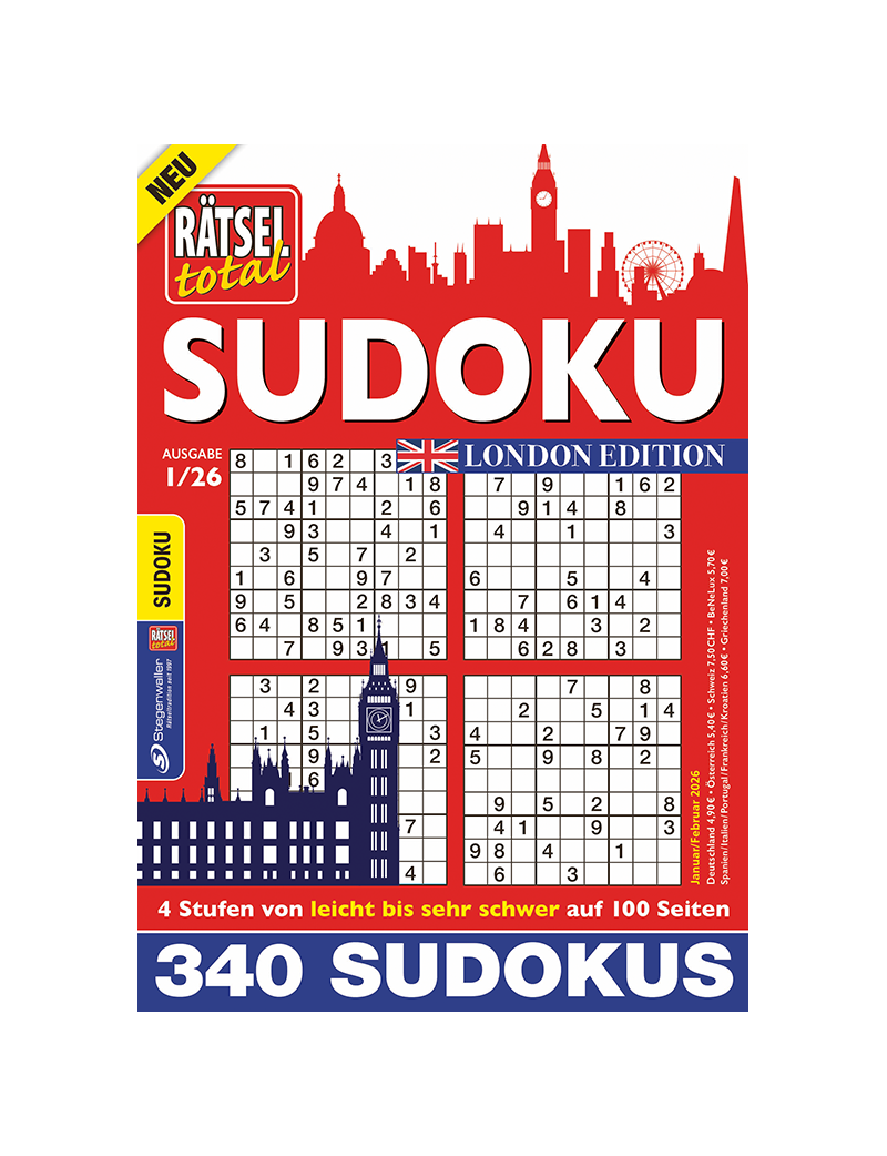 Rätsel total Sudoku London Edition 1/26