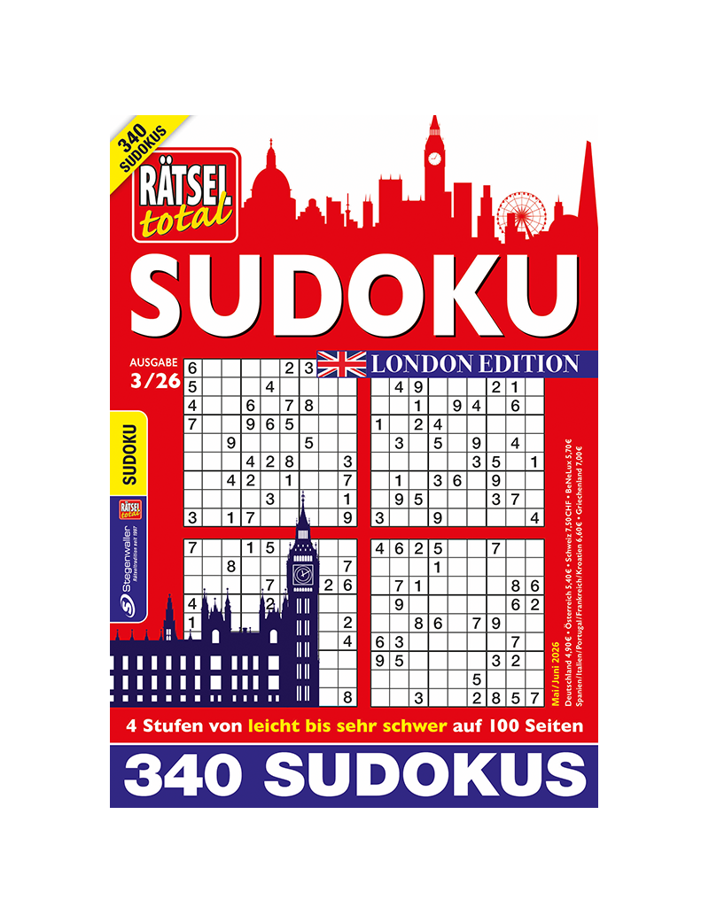 Rätsel total Sudoku London Edition 3/26