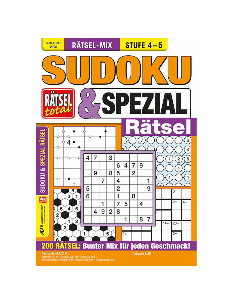 Rätsel total Sudoku & Spezial Rätsel 6/26